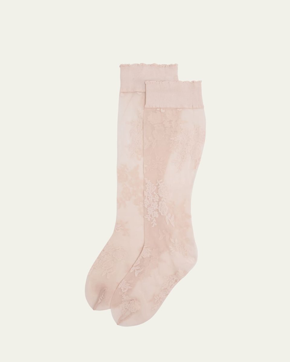 Knee-High Lace Socks